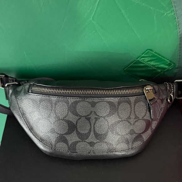 😎 Warren Mini Belt Bag ⚡️Coach Gray and Black Men's Belt Bag😎 - Picture 3 of 12
